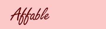 Affable