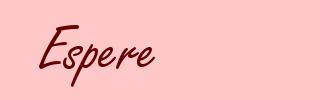 Espere