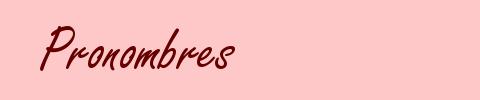image of Pronouns Vocabulary 