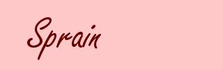 Sprain