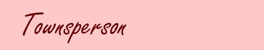 Townsperson