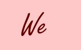 We