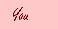 You