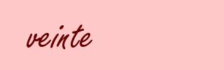 veinte